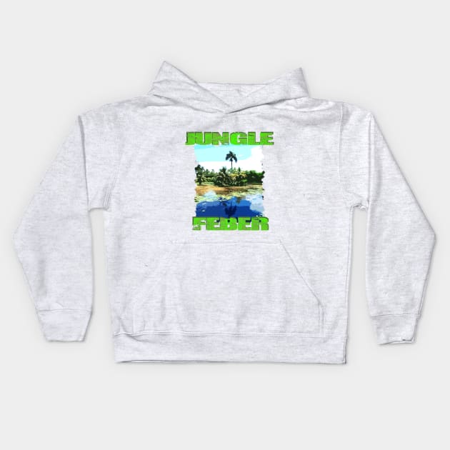 Jungle feber swamp nation Kids Hoodie by Jakavonis